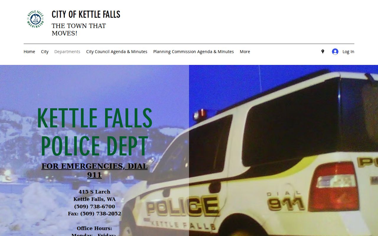Kettle Falls criminal records police page in Stevens County