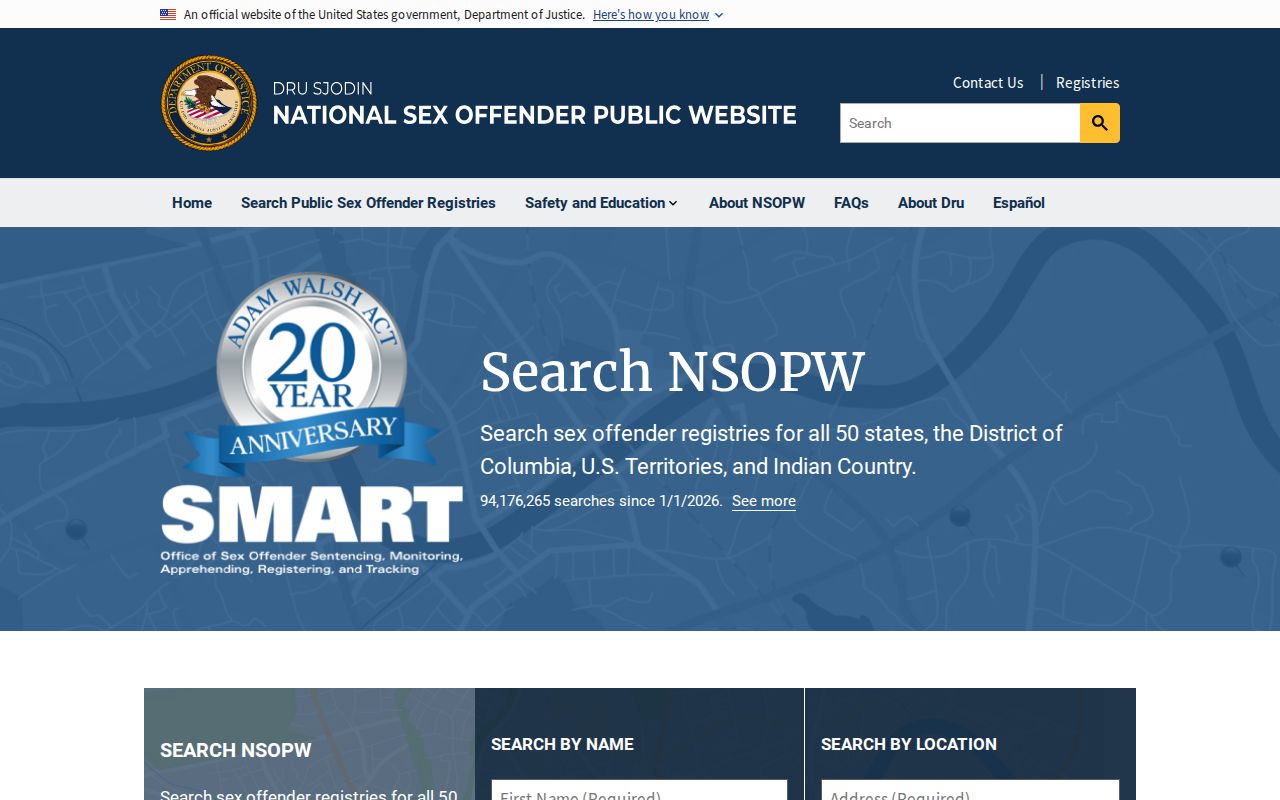 Stevens County sex offender search through the national registry